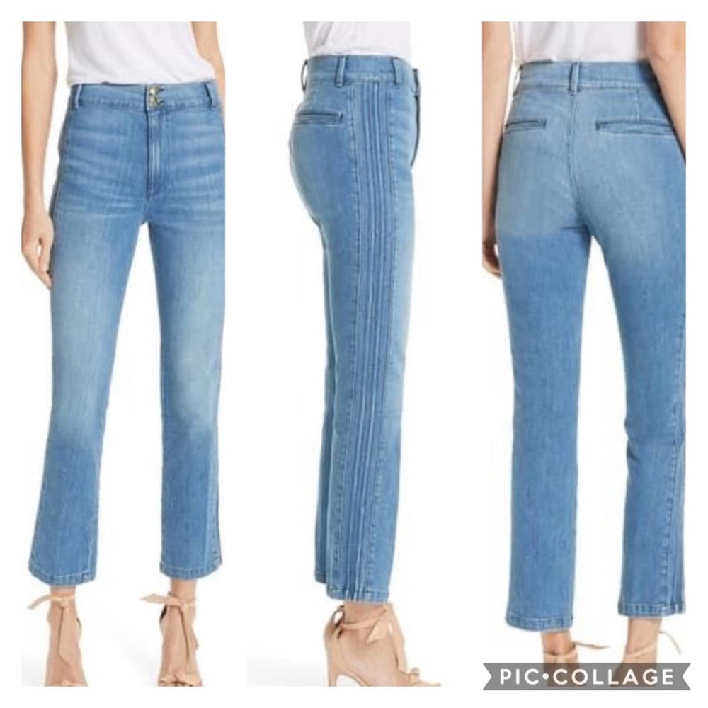 Frame Denim | Leon High Rise Straight Leg Jeans